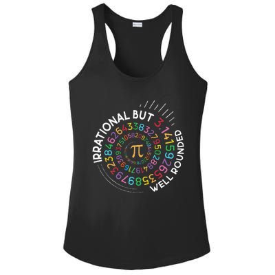 Irrational But Well Rounded Pi Day Math Teacher Ladies PosiCharge Competitor Racerback Tank