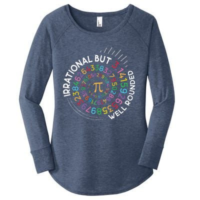 Irrational But Well Rounded Pi Day Math Teacher Women's Perfect Tri Tunic Long Sleeve Shirt