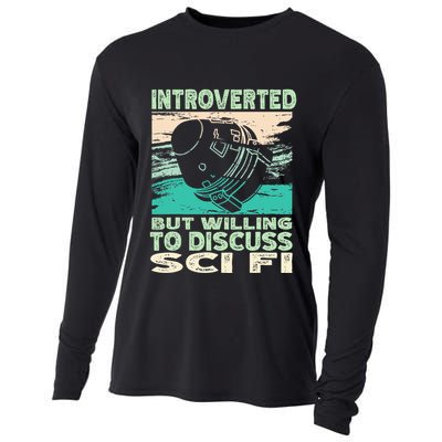 Introverted But Willing To Discuss Scifi Science Fiction Cooling Performance Long Sleeve Crew