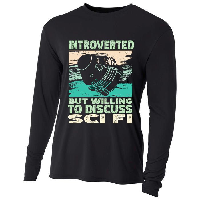Introverted But Willing To Discuss Scifi Science Fiction Cooling Performance Long Sleeve Crew