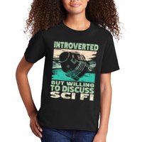 Introverted But Willing To Discuss Scifi Science Fiction Kids T-Shirt