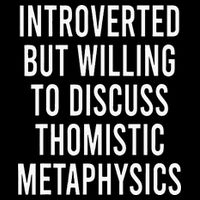 Introverted But Willing To Discuss Thomistic Metaphysics 7-Panel Snapback Hat