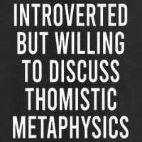 Introverted But Willing To Discuss Thomistic Metaphysics Knit Cap Winter Beanie