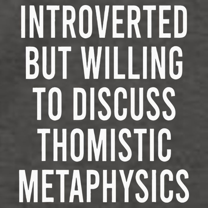 Introverted But Willing To Discuss Thomistic Metaphysics Vector Backpack