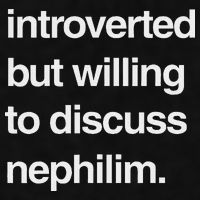 Introverted But Willing To Discuss Nephilim Ladies PosiCharge Tri-Blend Wicking Tank