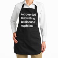 Introverted But Willing To Discuss Nephilim Apron