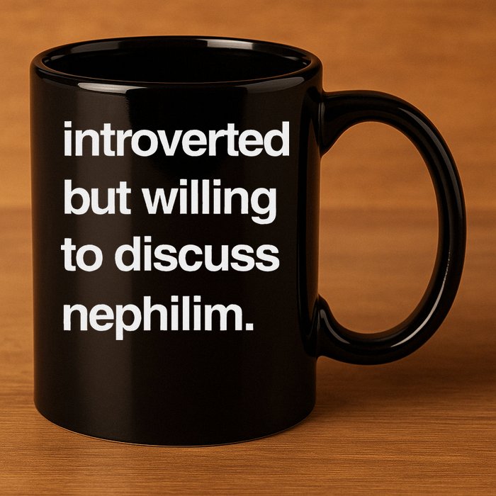 Introverted But Willing To Discuss Nephilim 11oz C Handle Ceramic Mug
