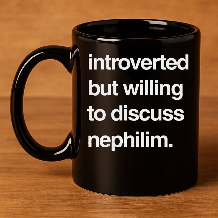 Introverted But Willing To Discuss Nephilim 11oz C Handle Ceramic Mug