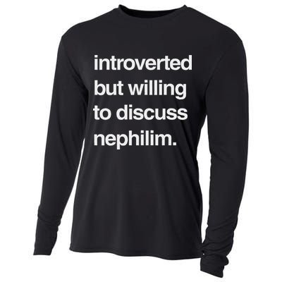 Introverted But Willing To Discuss Nephilim Cooling Performance Long Sleeve Crew