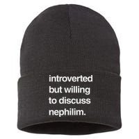 Introverted But Willing To Discuss Nephilim Sustainable Knit Beanie