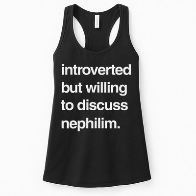 Introverted But Willing To Discuss Nephilim Womens Tank Top