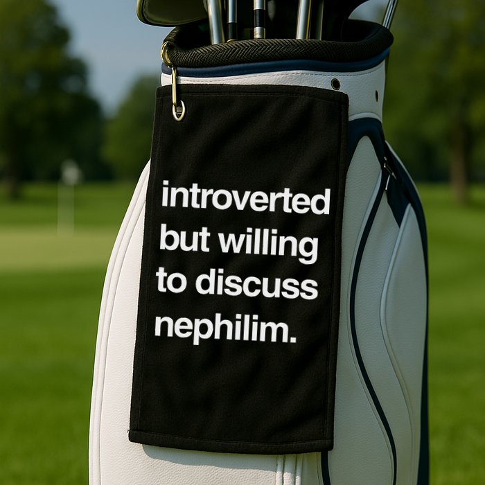 Introverted But Willing To Discuss Nephilim Golf Towel