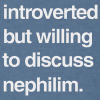 Introverted But Willing To Discuss Nephilim Garment-Dyed Sweatshirt