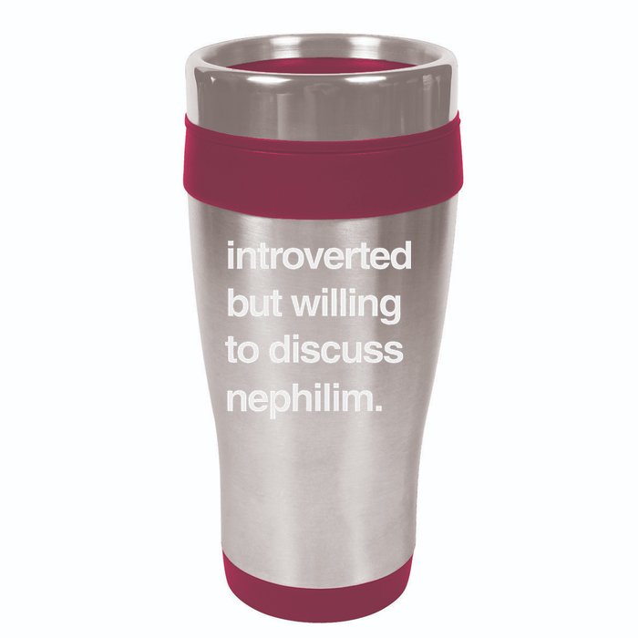 Introverted But Willing To Discuss Nephilim 16oz Travel Tumbler
