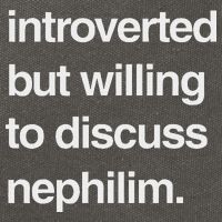 Introverted But Willing To Discuss Nephilim Cotton Canvas Backpack