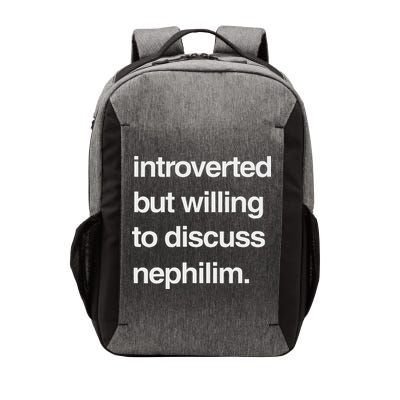 Introverted But Willing To Discuss Nephilim Vector Backpack