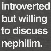 Introverted But Willing To Discuss Nephilim Vector Backpack