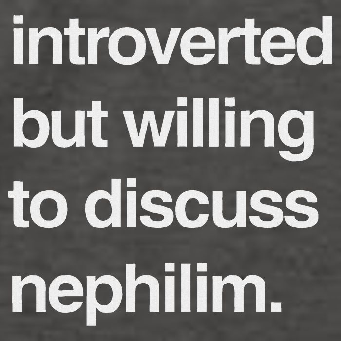 Introverted But Willing To Discuss Nephilim Vector Backpack