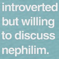 Introverted But Willing To Discuss Nephilim Sueded Cloud Jersey T-Shirt