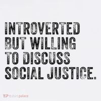 Introverted But Willing To Discuss Social Justice Vintage Full-Length Apron With Pockets