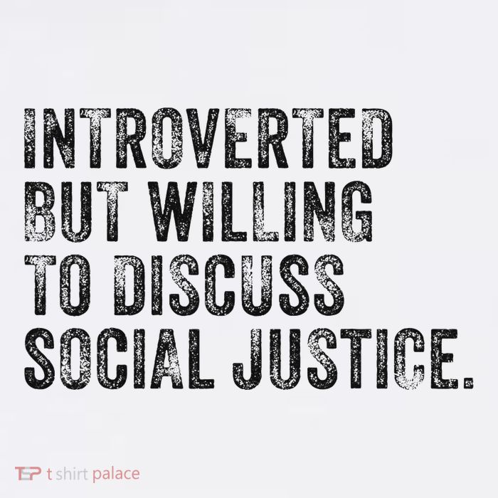 Introverted But Willing To Discuss Social Justice Vintage Full-Length Apron With Pockets