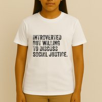 Introverted But Willing To Discuss Social Justice Vintage T-Shirt