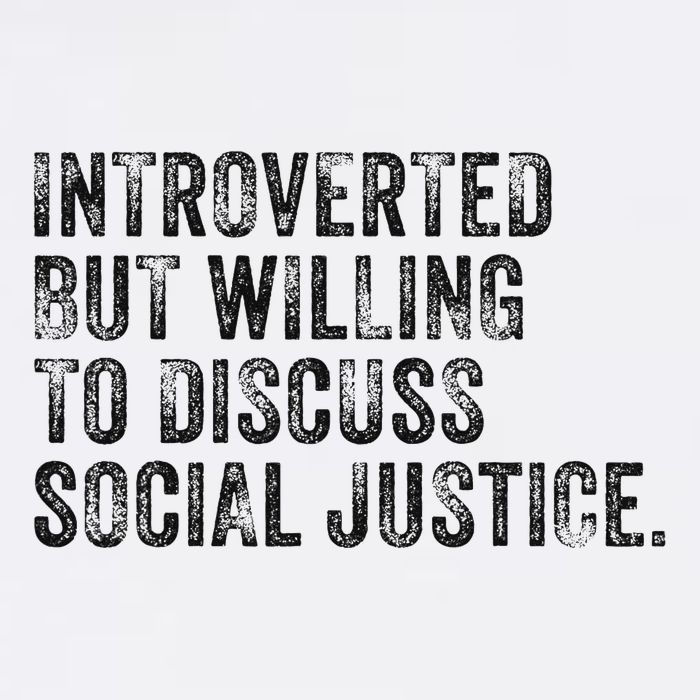 Introverted But Willing To Discuss Social Justice Vintage Cropped Pullover Crew
