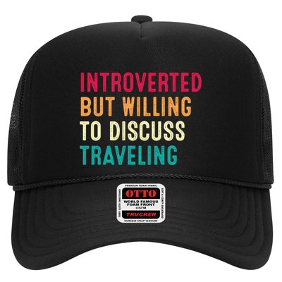 Introverted But Willing To Discuss Traveling Retro Vintage Trucker Hat