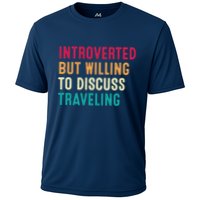 Introverted But Willing To Discuss Traveling Retro Vintage Performance Shirt