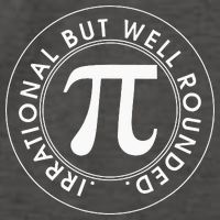 Irrational But Well Rounded Funny Pi Day 3.14 Mathematic Vector Backpack