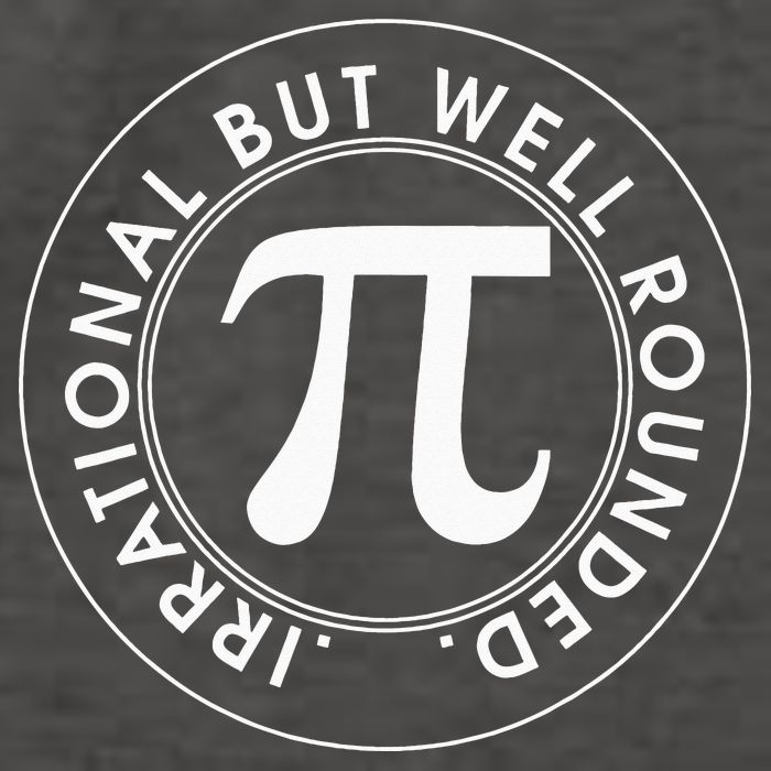 Irrational But Well Rounded Funny Pi Day 3.14 Mathematic Vector Backpack