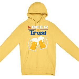 In Beer We Trust 4th Of July Premium Pullover Hoodie