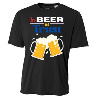 In Beer We Trust 4th Of July Cooling Performance Crew T-Shirt