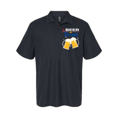 In Beer We Trust 4th Of July Softstyle Adult Sport Polo