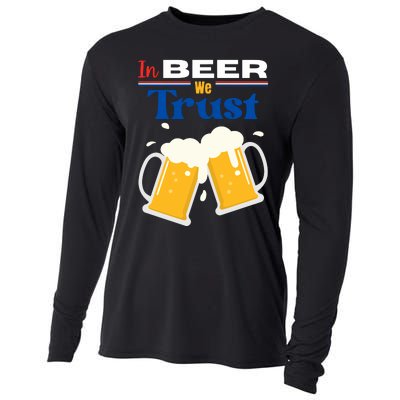 In Beer We Trust 4th Of July Cooling Performance Long Sleeve Crew