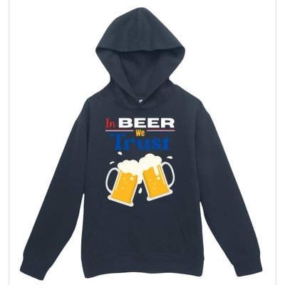 In Beer We Trust 4th Of July Urban Pullover Hoodie