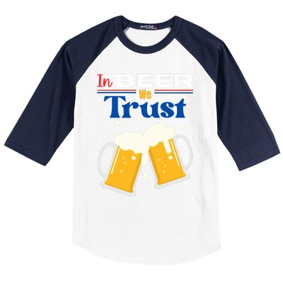 In Beer We Trust 4th Of July Baseball Sleeve Shirt