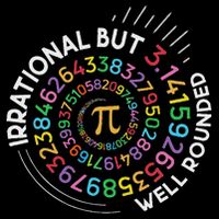 Irrational But Well Rounded Pi Day Math Teacher Student Geek Flat Bill Trucker Hat