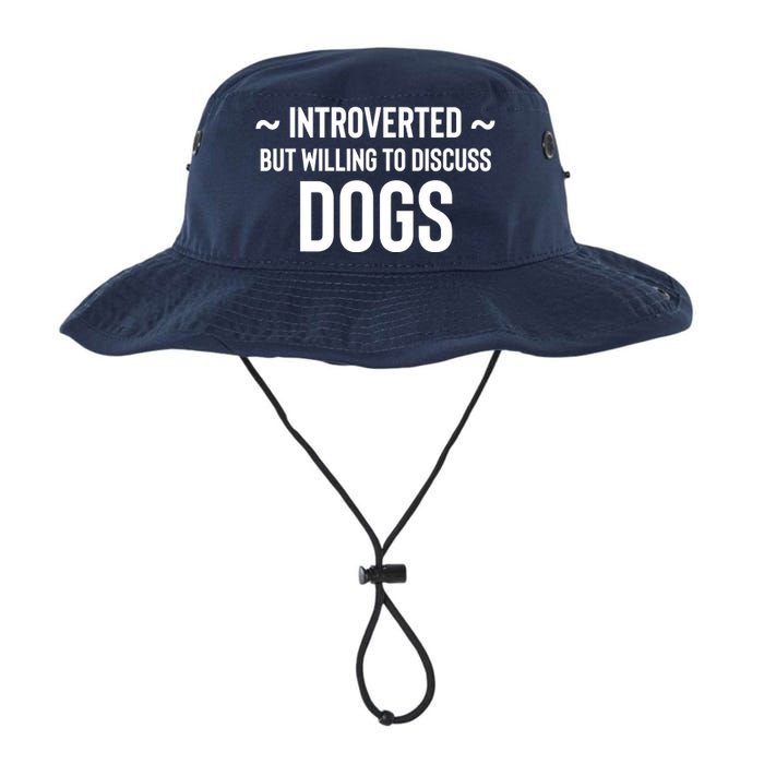 Introverted But Willing To Discuss Dogs Legacy Cool Fit Booney Bucket Hat