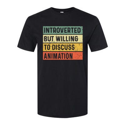 Introverted But Willing To Discuss Animation Funny Animator Softstyle CVC T-Shirt