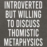 Introverted But Willing To Discuss Thomistic Metaphysics Cotton Canvas Backpack