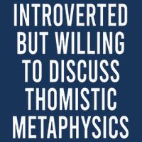 Introverted But Willing To Discuss Thomistic Metaphysics Infant Baby Jersey Bodysuit