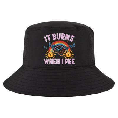 It Burns When I Pee Sun Rainbow  Cool Comfort Performance Bucket Hat