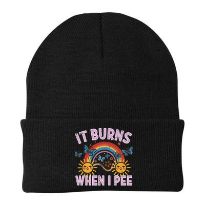 It Burns When I Pee Sun Rainbow  Beanie