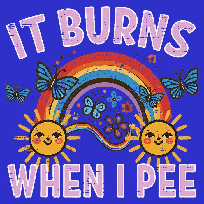 It Burns When I Pee Sun Rainbow  Long Sleeve Shirt