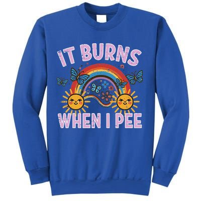 It Burns When I Pee Sun Rainbow  Sweatshirt