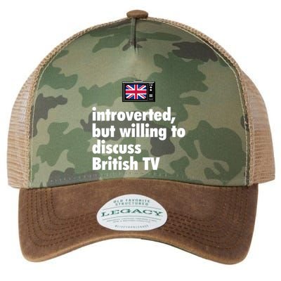 Introverted But Willing To Discuss British TV Legacy Tie Dye Trucker Hat