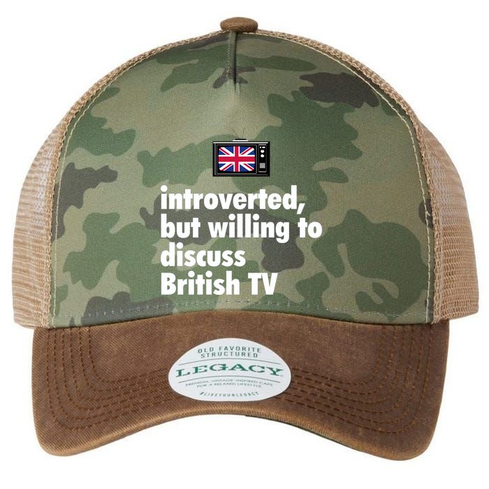 Introverted But Willing To Discuss British TV Legacy Tie Dye Trucker Hat