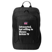 Introverted But Willing To Discuss British TV City Backpack
