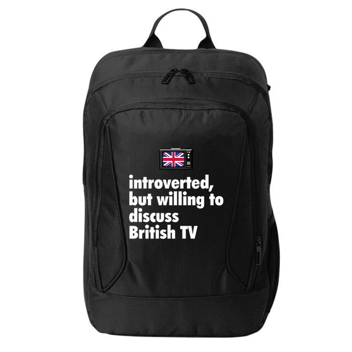 Introverted But Willing To Discuss British TV City Backpack